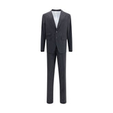 Dsquared² Black Fleece Wool Two-Piece Suit